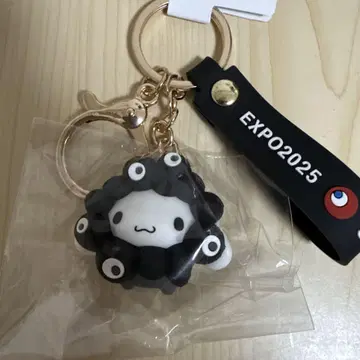 산리오 블랙 먄먄 입체 마스코트 키링 시나모롤