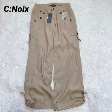 미사용 택 C:Noix 와이드 카고 팬츠 로우라이즈 Y2K