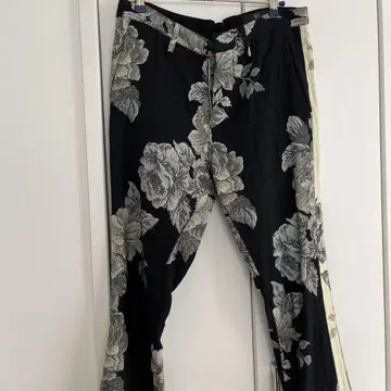 y's 꽃무늬 슬림 핏 팬츠