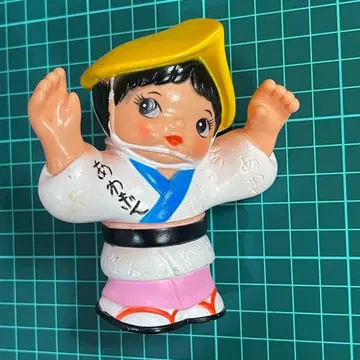쇼와 레트로 아와오도리 소프트 비닐 피규어 인형 저금통 아와 은행 완구