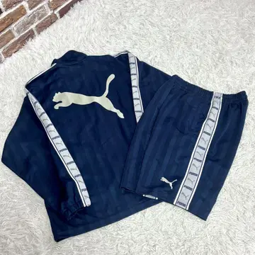 새상품급 PUMA 저지 상하의 세트 네이비 그레이 숏팬츠