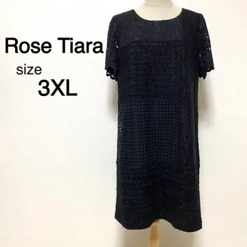 Rose Tiara 블랙 컬러 레이스 디자인 원피스