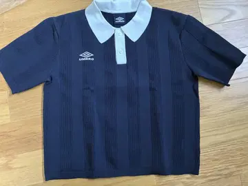 UMBRO 네이비 스트라이프 피케 셔츠