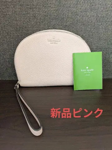 [미사용 새상품] kate spade 핑크 라운드 파우치