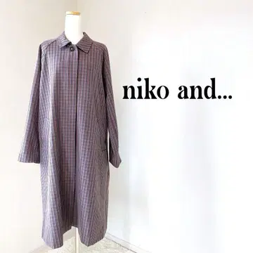 niko and - 니코앤드 체크 무늬 롱 코트 가을/겨울
