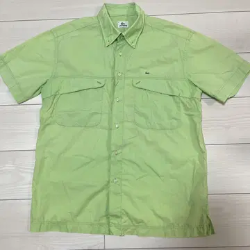 LACOSTE 라이트 그린 반팔 셔츠
