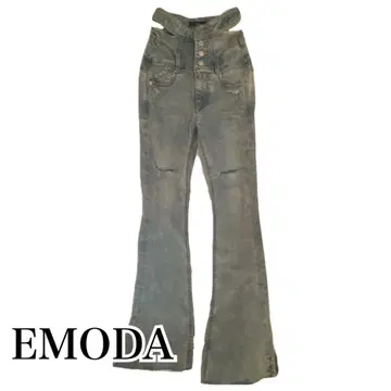 EMODA 사이드 오픈 하이웨스트 플레어 패깅스
