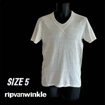 ripvanwinkle 면 x 린넨 티셔츠 사이즈 5