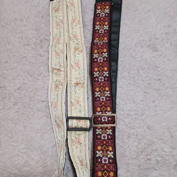 기타 스트랩 꽃무늬 자수 디자인