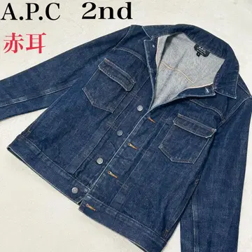 a.p.c 2nd 데님 자켓 셀비지 자켓 다크 네이비 데님 M