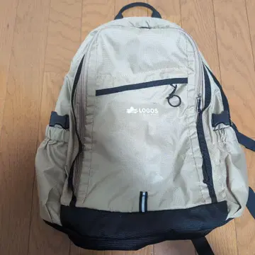 LOGOS 베이지 백팩 약 46cm x 30cm x 15cm