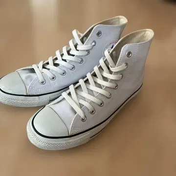 컨버스 가죽 화이트 하이컷 size8