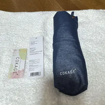 COKAGE+ 나무 손잡이 50cm 3단 접이식 양산 데님 블루