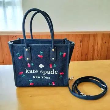 kate spade 데님 숄더백