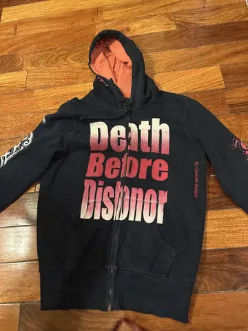 Ed Hardy Death Before Dishonor 후드티 S 사이즈