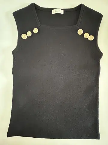 Darich 슬리브리스 니트 Black