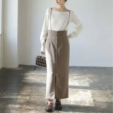 새상품급 노블 숄더 살로펫 후프 지퍼 스커트 34