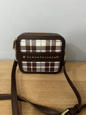 SAMANTHAVEGA 체크 무늬 숄더백