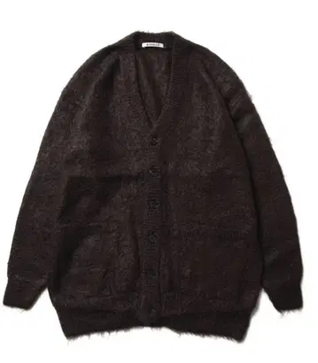 auralee SUPER KID MOHAIR 니트 가디건