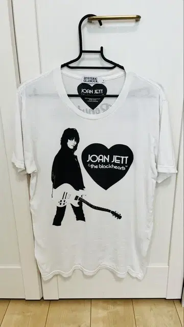 HYSTERIC GLAMOUR JOAN JETT 티셔츠 S 사이즈 화이트