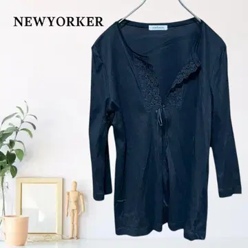 zB555 [L] NEWYORKER 블라우스 레이어드 스타일 세미 시어