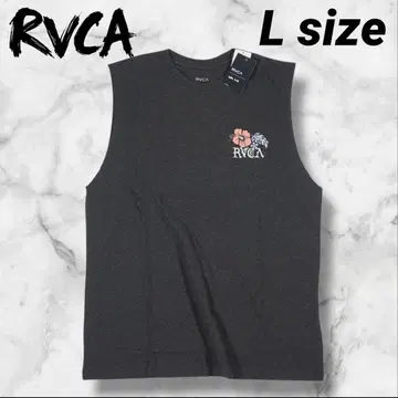 RVCA FLORAL PARK 탱크탑 L 사이즈 탱크탑 BLK