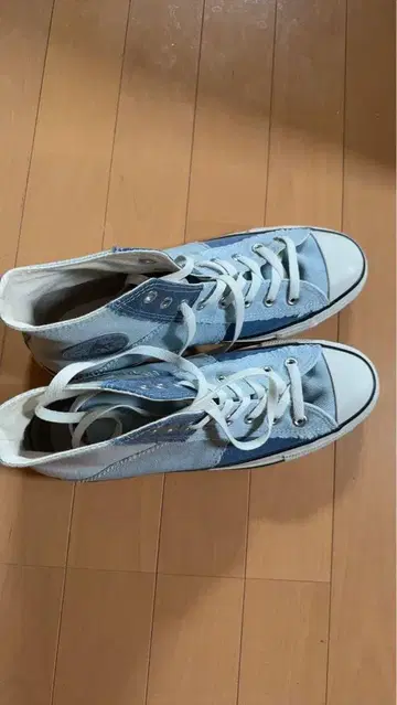 컨버스 올스타 하이컷 스니커즈 데님 패치워크 28