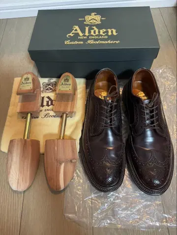 [새상품급] Alden 975 코도반 버건디 롱 윙팁 7D