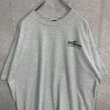 프룻 오브 더 룸 기업 로고 백 프린트 빅사이즈 티셔츠 2XL