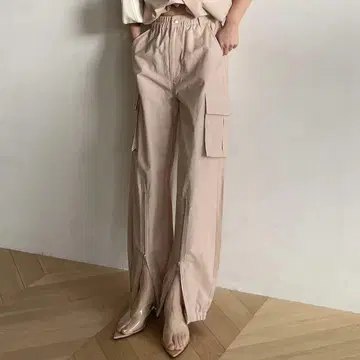 Searoomlynn 헴 ZIP 루즈 카고 팬츠