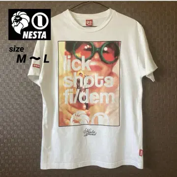 NESTA BRAND 프린트 로고 티셔츠 스트릿 size M