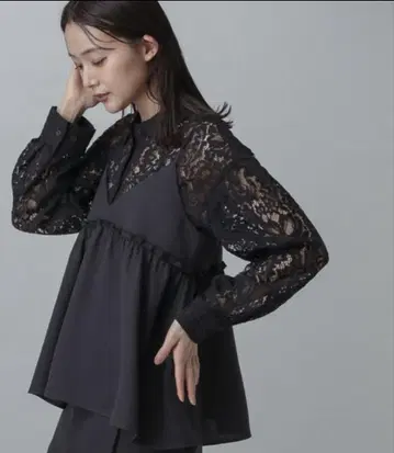 글로벌 워크 린넨 라이크 셋업 뷔스티에, 팬츠