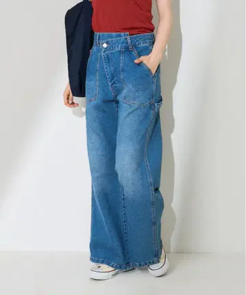 FREAK'S STORE 크로스 페인터 팬츠