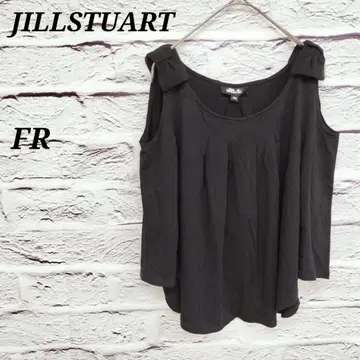 R3500/질스튜어트 [ FR ] 슬리브리스 컷 앤 소 쉬폰 리본 블랙