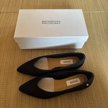 MACKINTOSH PHILOSOPHY 블랙 플랫슈즈