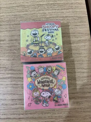 스누피 한큐 우메다 페스티벌 여러가지 색 메모 완판템