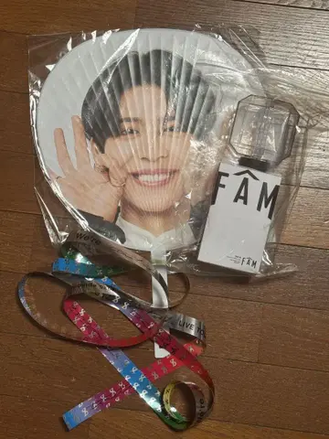 timelesz 응원봉 마츠시마 부채 세트 은박 테이프 포함