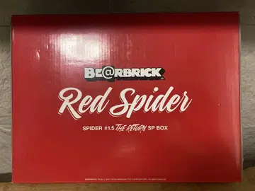 레어 BE@RBRICK 베어브릭 레드 스파이더 SP/메디콤토이