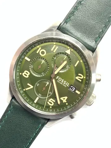 R7-1653 FOSSIL FS5166 그린 크로노그래프 손목시계