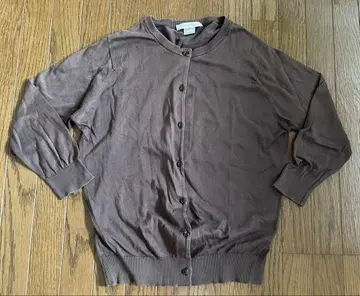 john smedley 노카라 코튼 니트 가디건 오피스