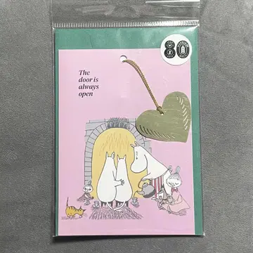 무민 80주년 한정 그리팅 카드 하트 참 포함