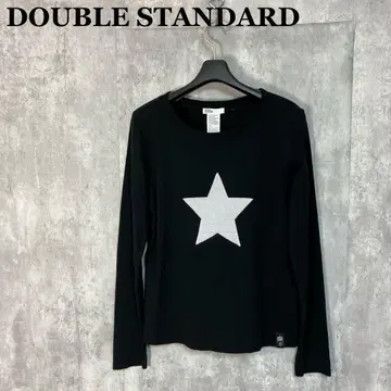 DOUBLE STANDARD 별 패턴 긴팔 티셔츠 38