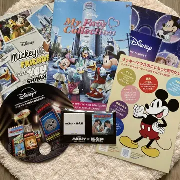 라스트 1점 디즈니 x TSUTAYA 한정품 캔배지 & 플라이어 6점
