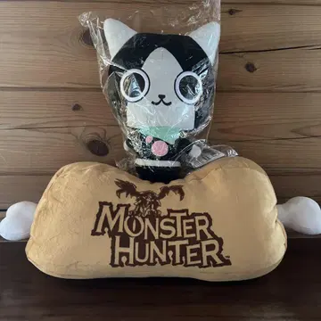 몬스터 헌터 잘 구운 고기 BIG 쿠션 아이루 세트