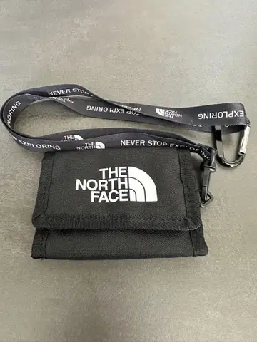 THE NORTH FACE 3단 폴더형 지갑 블랙