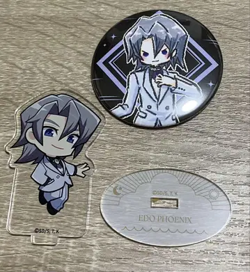 유희왕 GX 에드 피닉스 아크릴 스탠드 캔뱃지 2세트