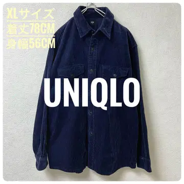 UNIQLO 유니클로 코듀로이 셔츠 자켓 네이비 XL 사이즈