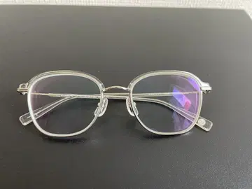 온데이즈 클리어 프레임 사각 메탈 안경