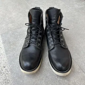 [ DANNER ] 블랙 가죽 워크 부츠 미드컷 28.5cm