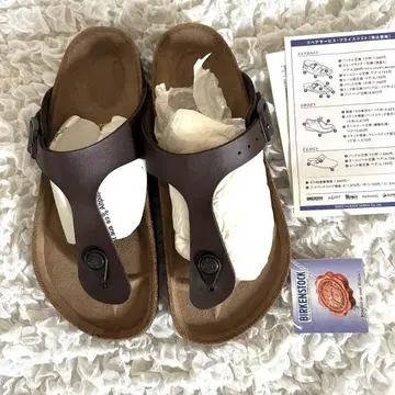 새상품 BIRKENSTOCK Gizeh 샌들 36 다크 브라운
